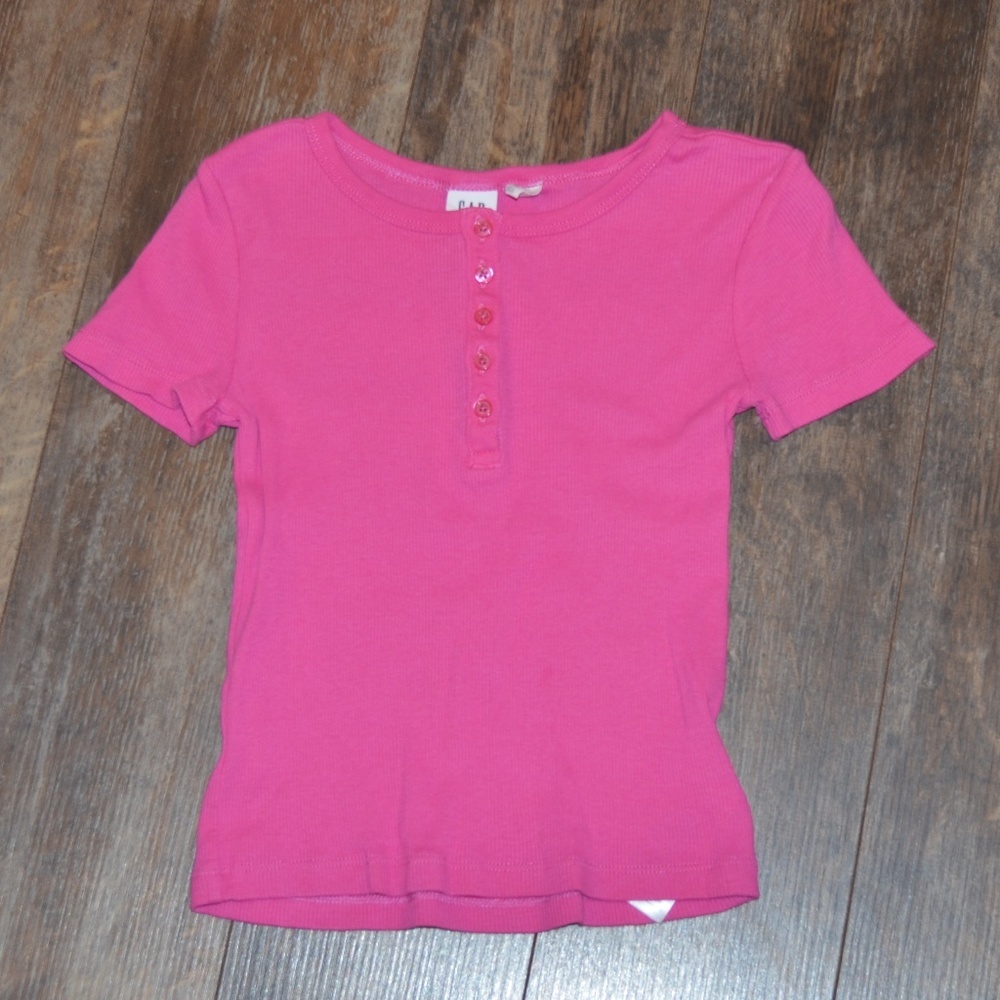 Gap Pink Ribbed Shirt